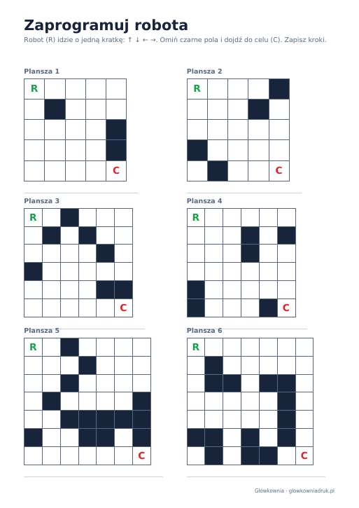 Zaprogramuj robota: zestaw 4