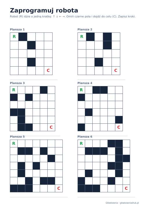 Zaprogramuj robota: zestaw 6