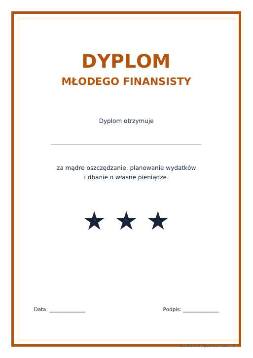 Dyplom Młodego Finansisty