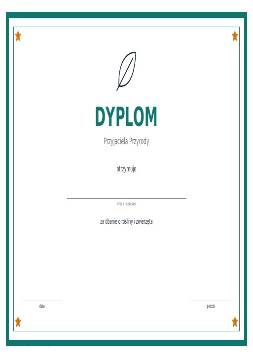 Dyplomy na powitanie wiosny