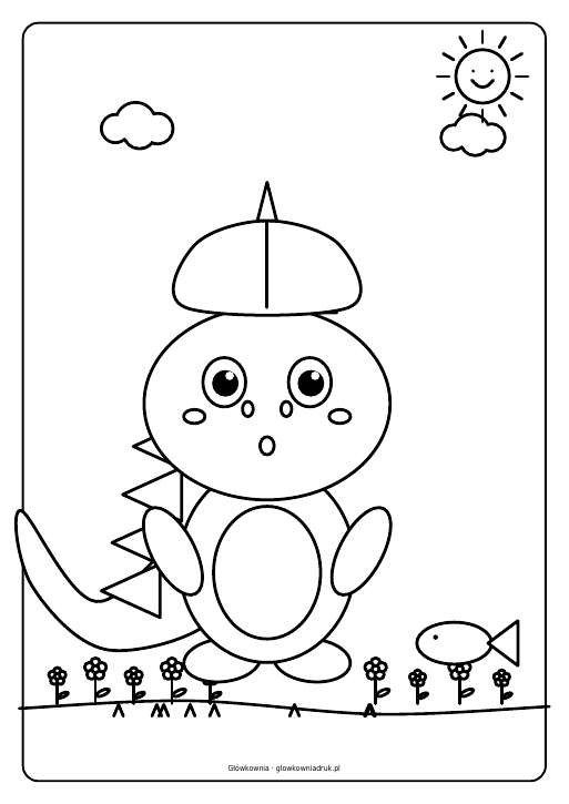 Kolorowanki: Dinozaury do druku, zestaw 4