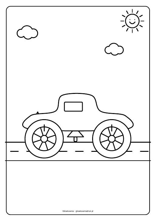 Kolorowanki: Monster trucki do druku, zestaw 1