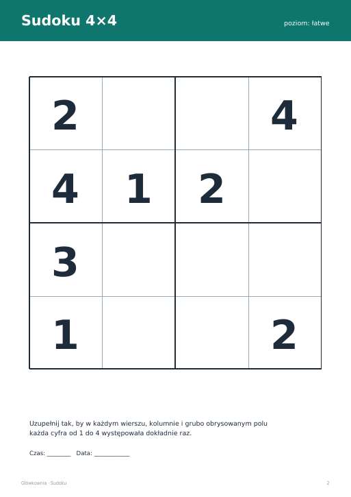 Sudoku do druku, zestaw 43