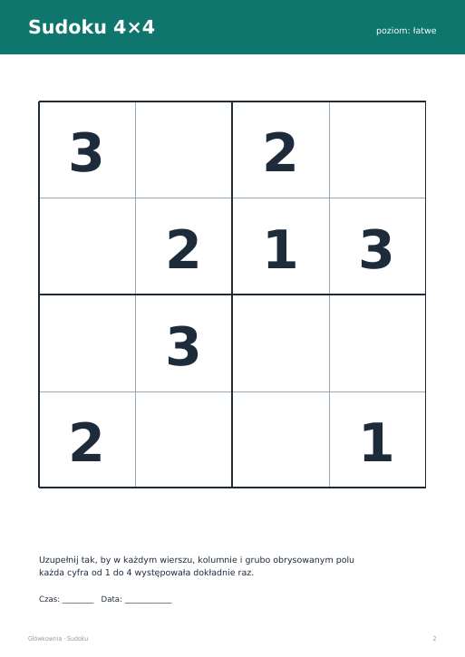 Sudoku do druku, zestaw 77