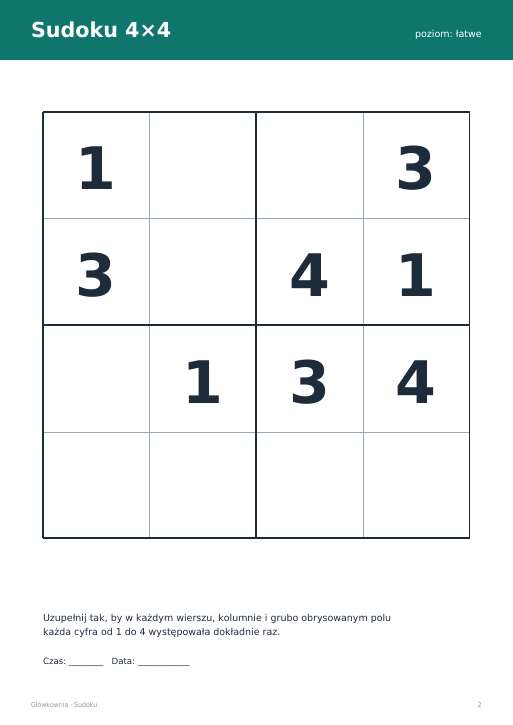 Sudoku do druku, zestaw 97